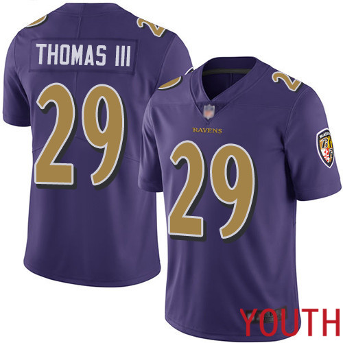 Baltimore Ravens Limited Purple Youth Earl Thomas III Jersey NFL Football 29 Rush Vapor Untouchable